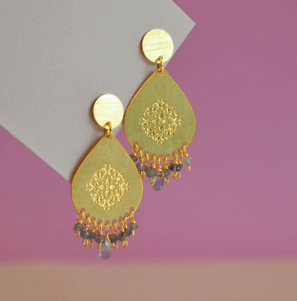 AROS BAÑADOS EN ORO HIPPIE CHIC IOLITA