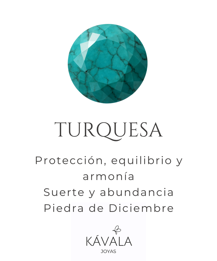 AROS TURQUESA Y CUARZO