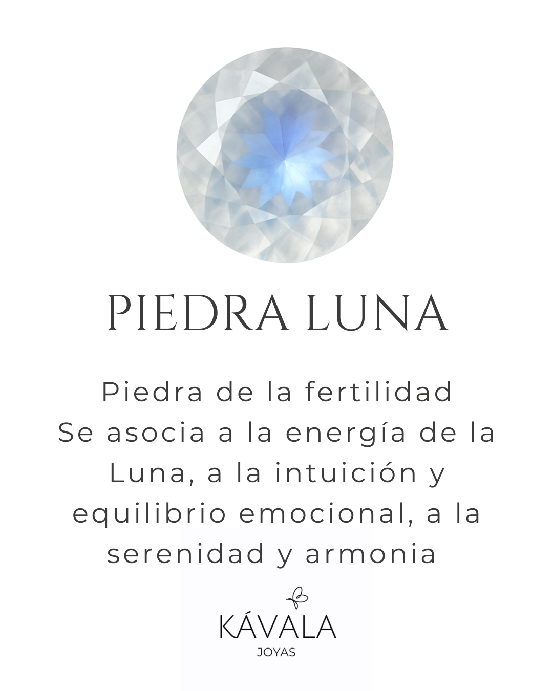 COLLAR PIEDRA LUNA  EN FLOR