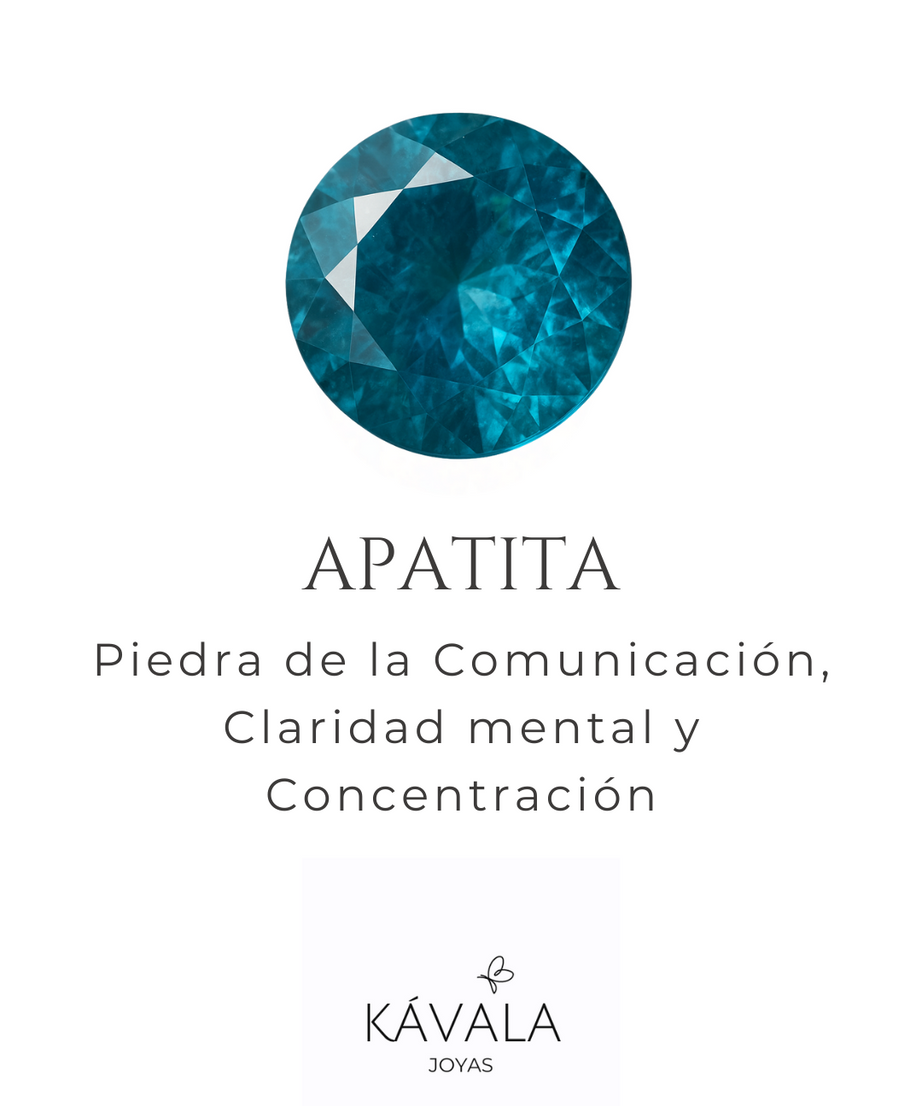 COLLAR APATITA CON AGUAMARINA