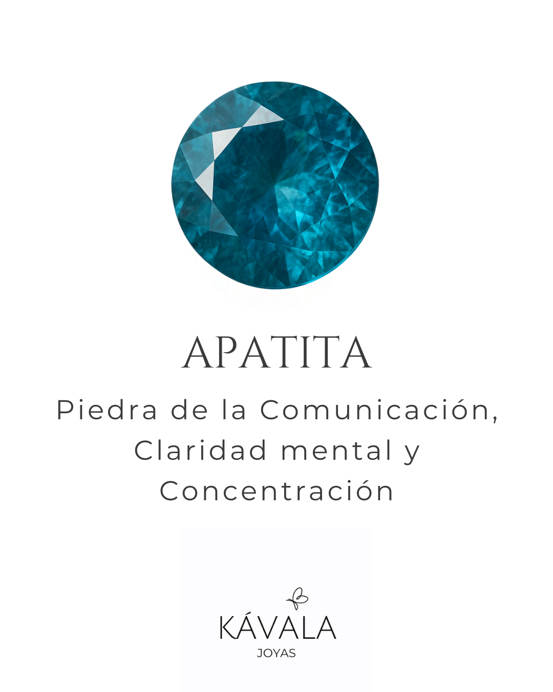 COLLAR APATITA CON AGUAMARINA