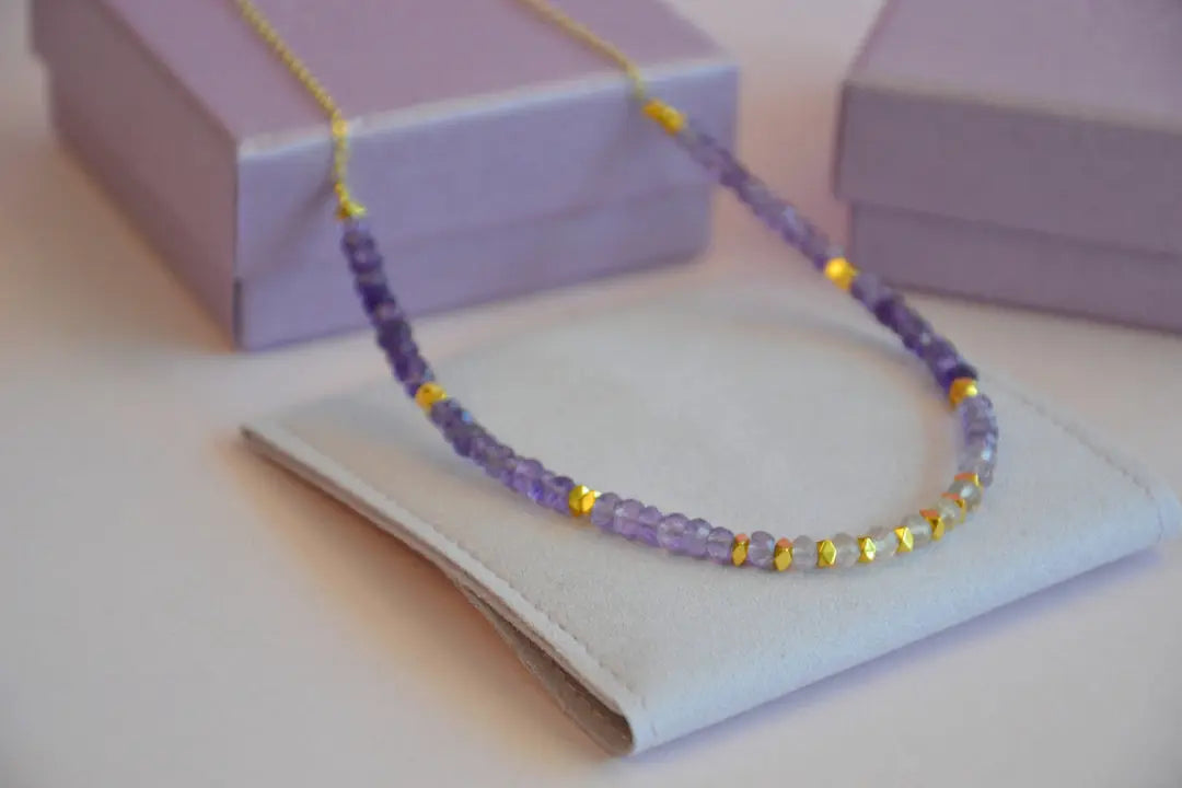 COLLAR PIEDRAS AMATISTAS