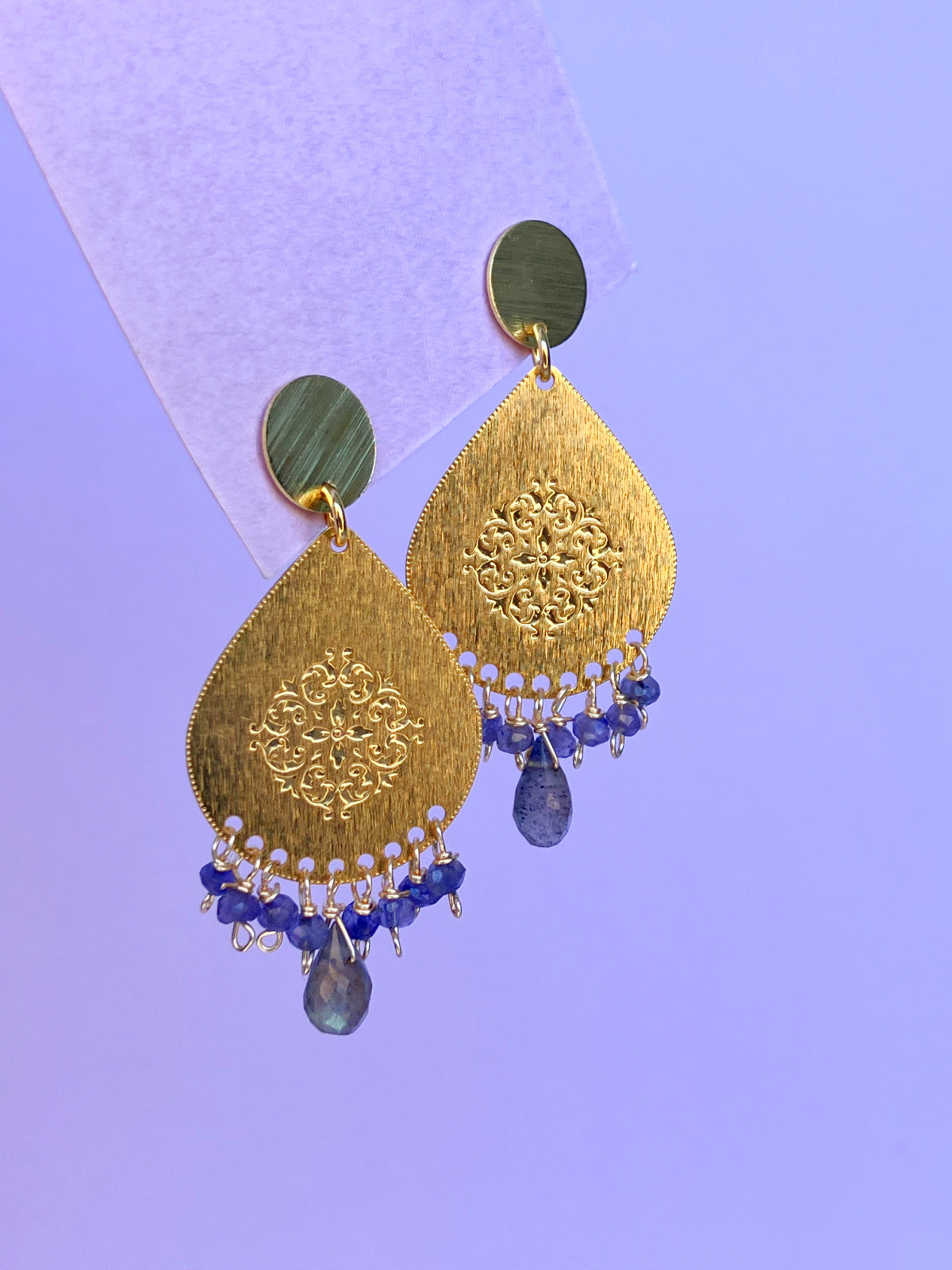 AROS  BAÑADOS EN ORO HIPPIE CHIC IOLITA