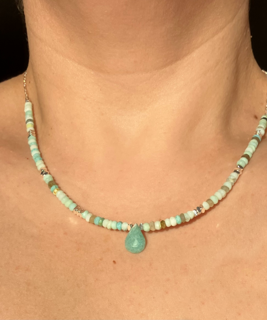 COLLAR AMAZONITA
