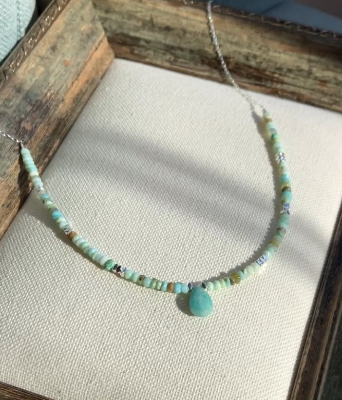 COLLAR AMAZONITA