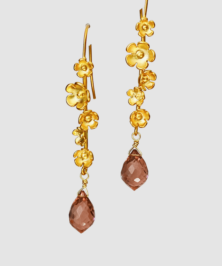 AROS FLORES DE CEREZO  Y  KUNZITA