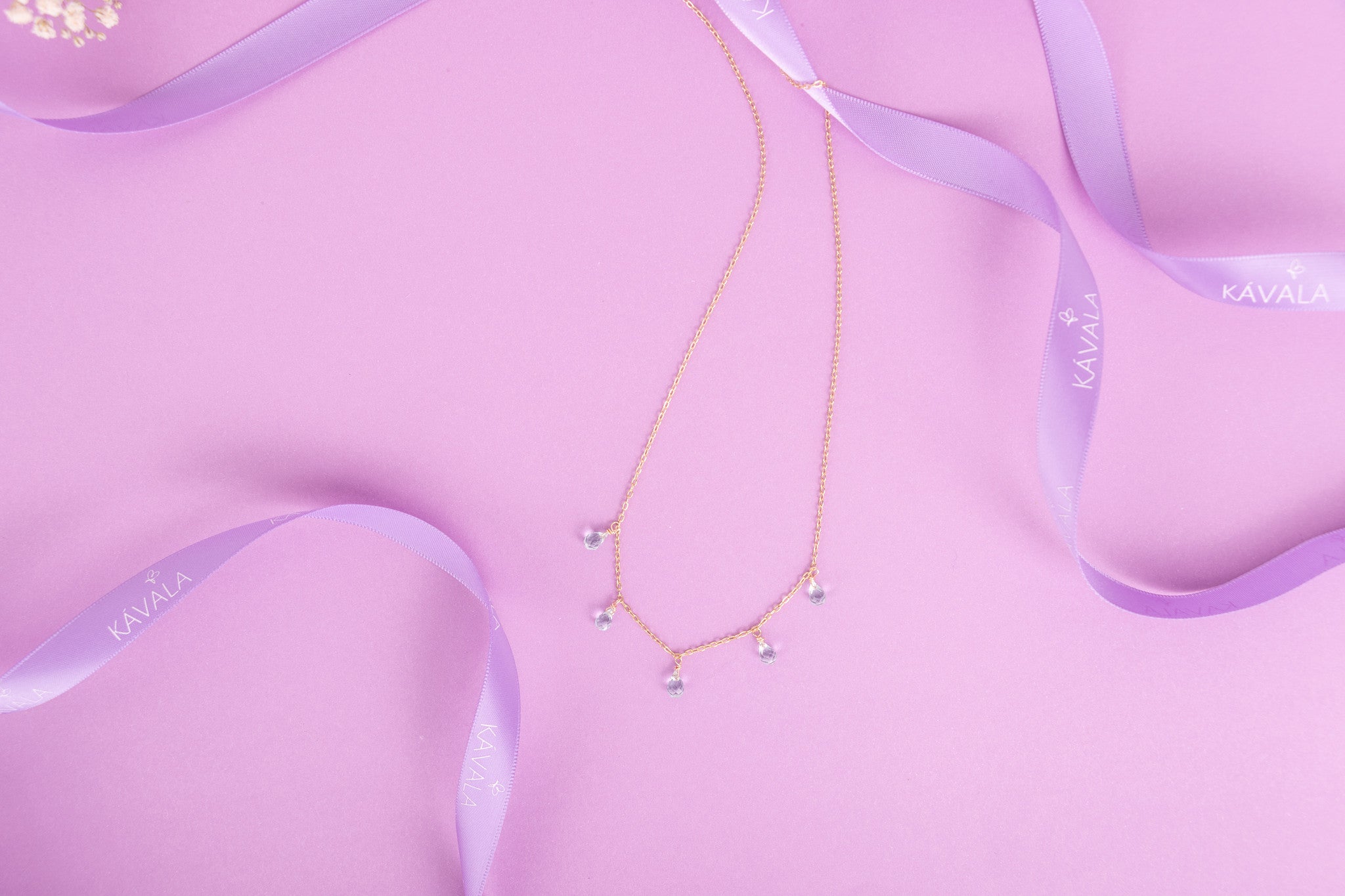 COLLAR LAGRIMAS AGUAMARINAS