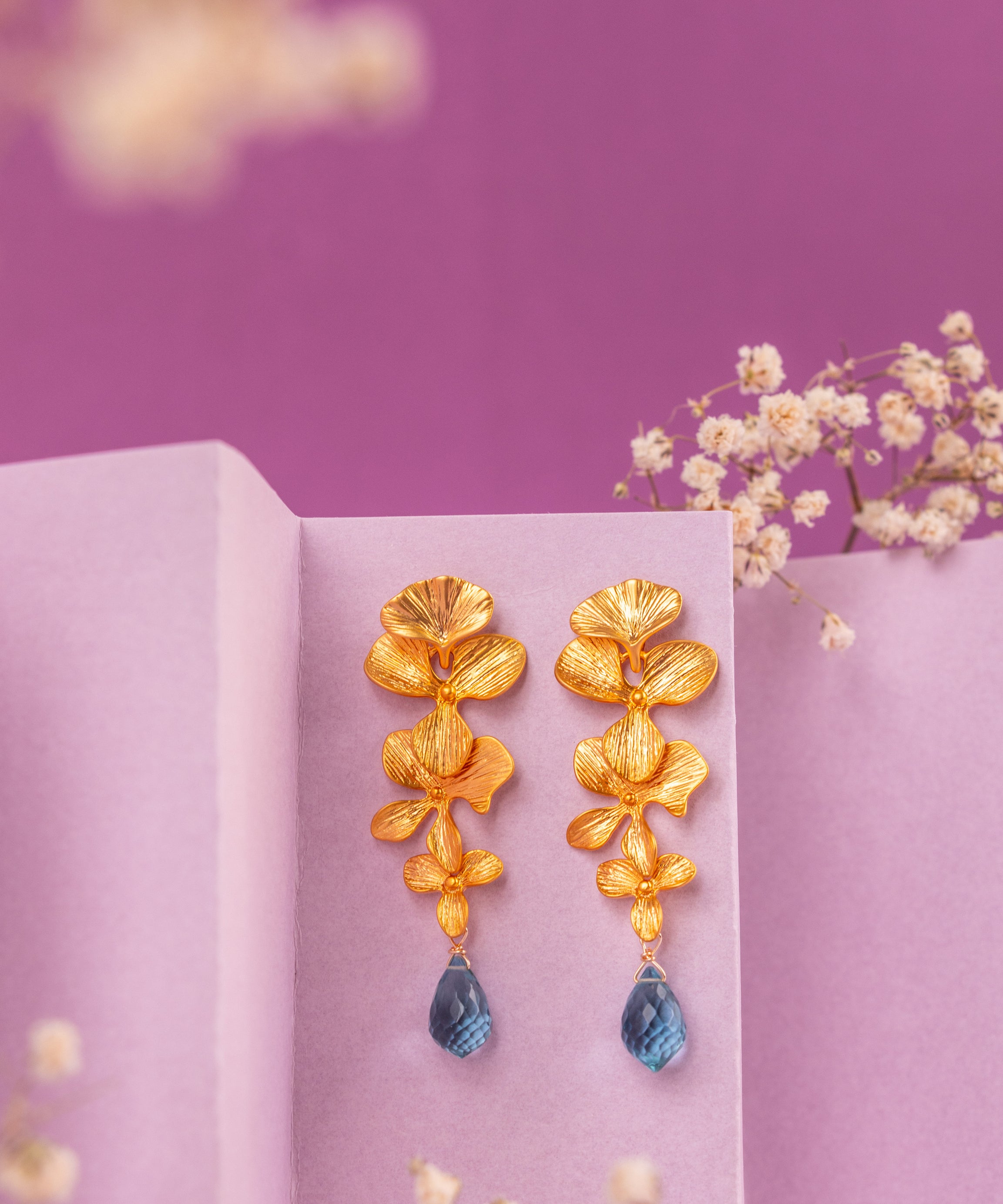 AROS ORQUÍDEAS y AGUAMARINAS