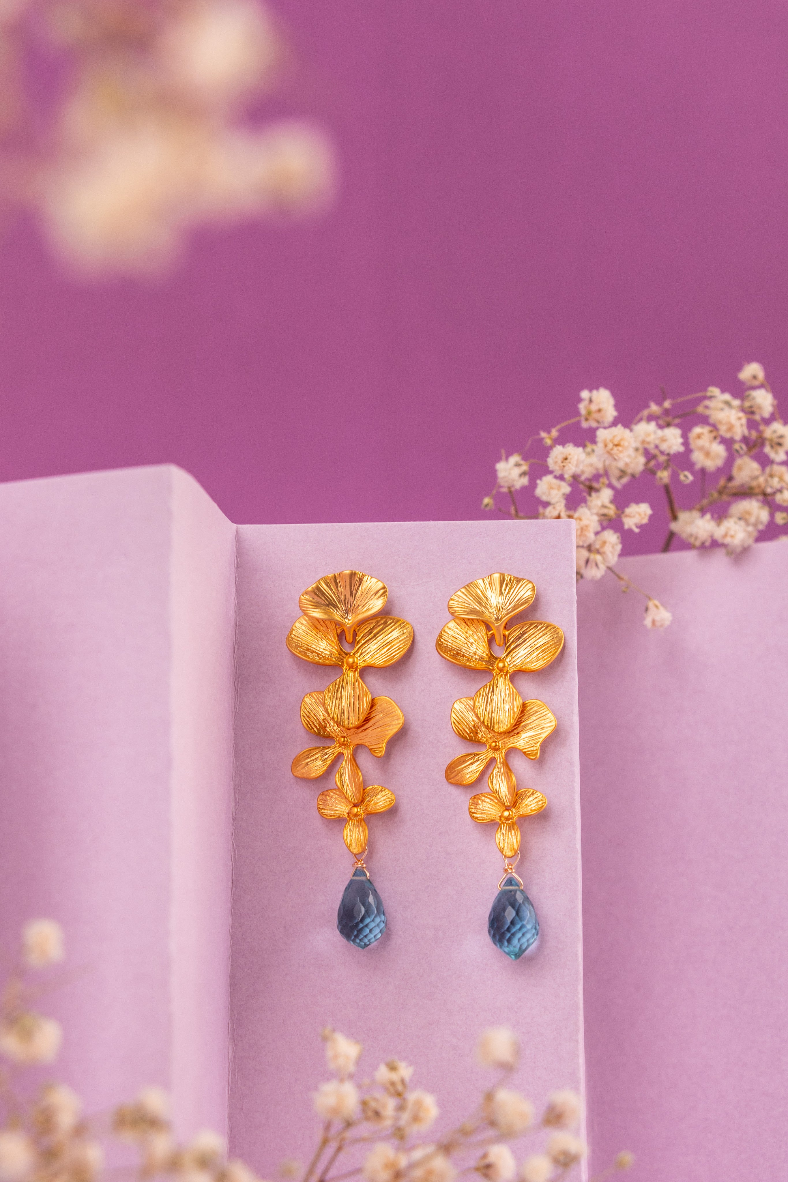 AROS ORQUÍDEAS y AGUAMARINAS