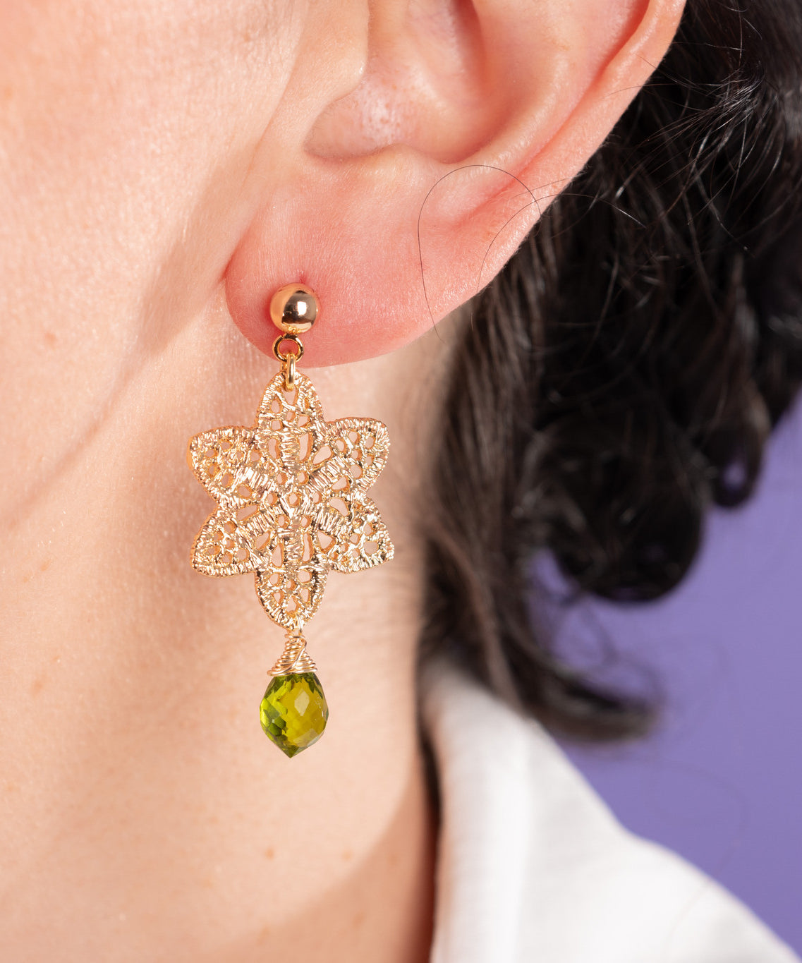 AROS FILIGRANA Y PERIDOTO