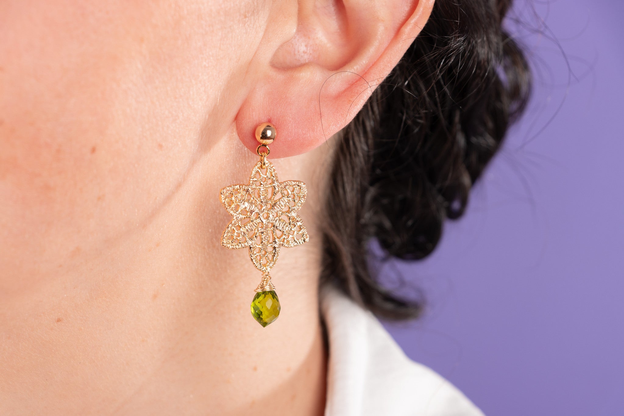 AROS FILIGRANA Y PERIDOTO