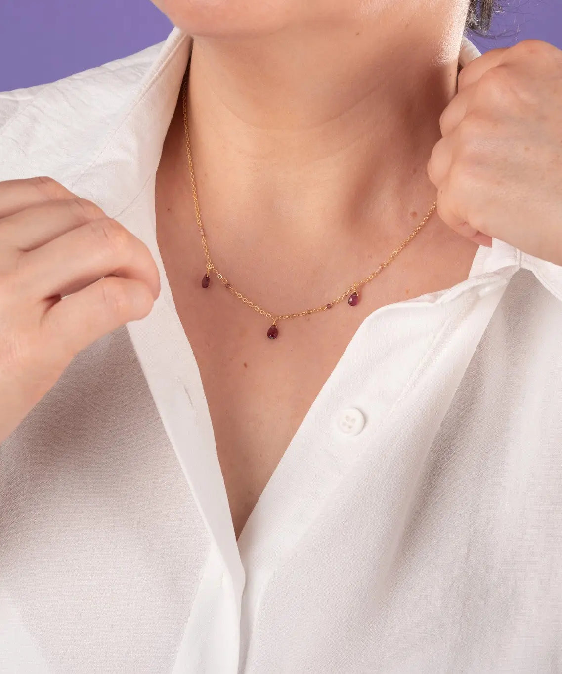 COLLAR PEPITAS GRANATES