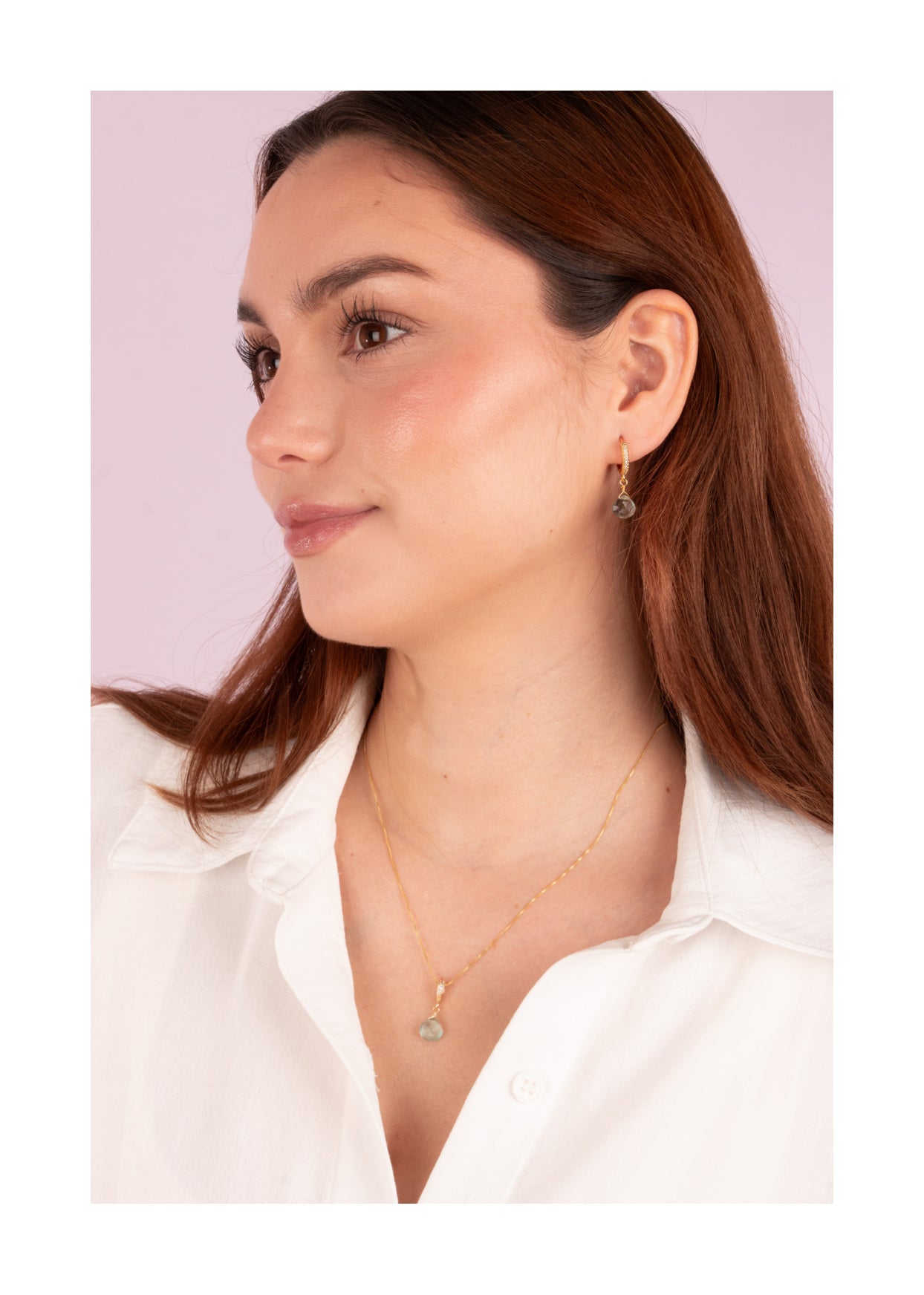 AROS AGUAMARINA Y ARGOLLA  BAÑO ORO 18 K CON CIRCONES