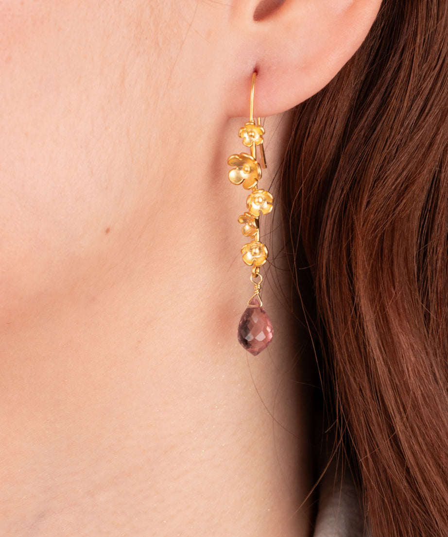 AROS FLORES DE CEREZO  Y  KUNZITA